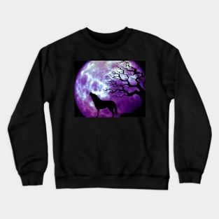 Purple wolf Crewneck Sweatshirt